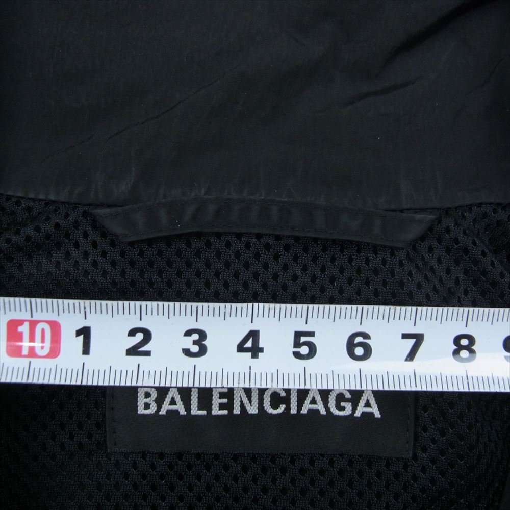 BALENCIAGA バレンシアガ 20SS 622002-TI050 Credit Card Logo Windbreaker クレジットカード ロゴ ウィンドブレーカー ジャケット ブラック系 46【中古】
