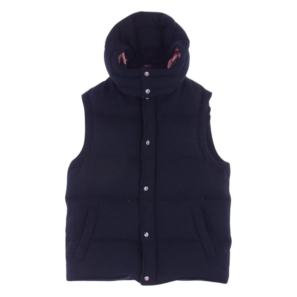 SOPHNET. ソフネット 17AW SOPH-145047 HOODED DOWN BEST フード付き ダウン ベスト ネイビー系 L【中古】