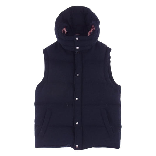 SOPHNET. ソフネット 17AW SOPH-145047 HOODED DOWN BEST フード付き ダウン ベスト ネイビー系 L【中古】