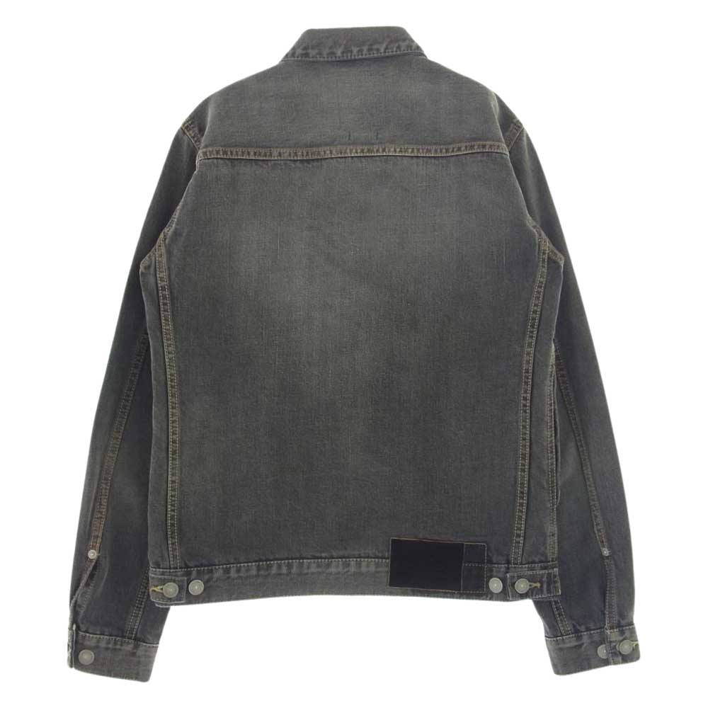 VISVIM ビズビム 14AW 0114205006001 SS 101 JKT DAMAGED ブラック デニム ジャケット ダークグレー系 1【中古】