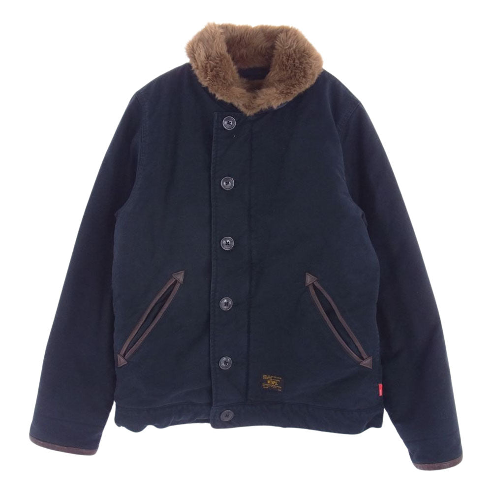 WTAPS ダブルタップス 15AW 152GWDT-JKM03 N-1 JACKET COTTON COAD コットン コード クロス デッキ ジャケット ダークネイビー系 2【中古】