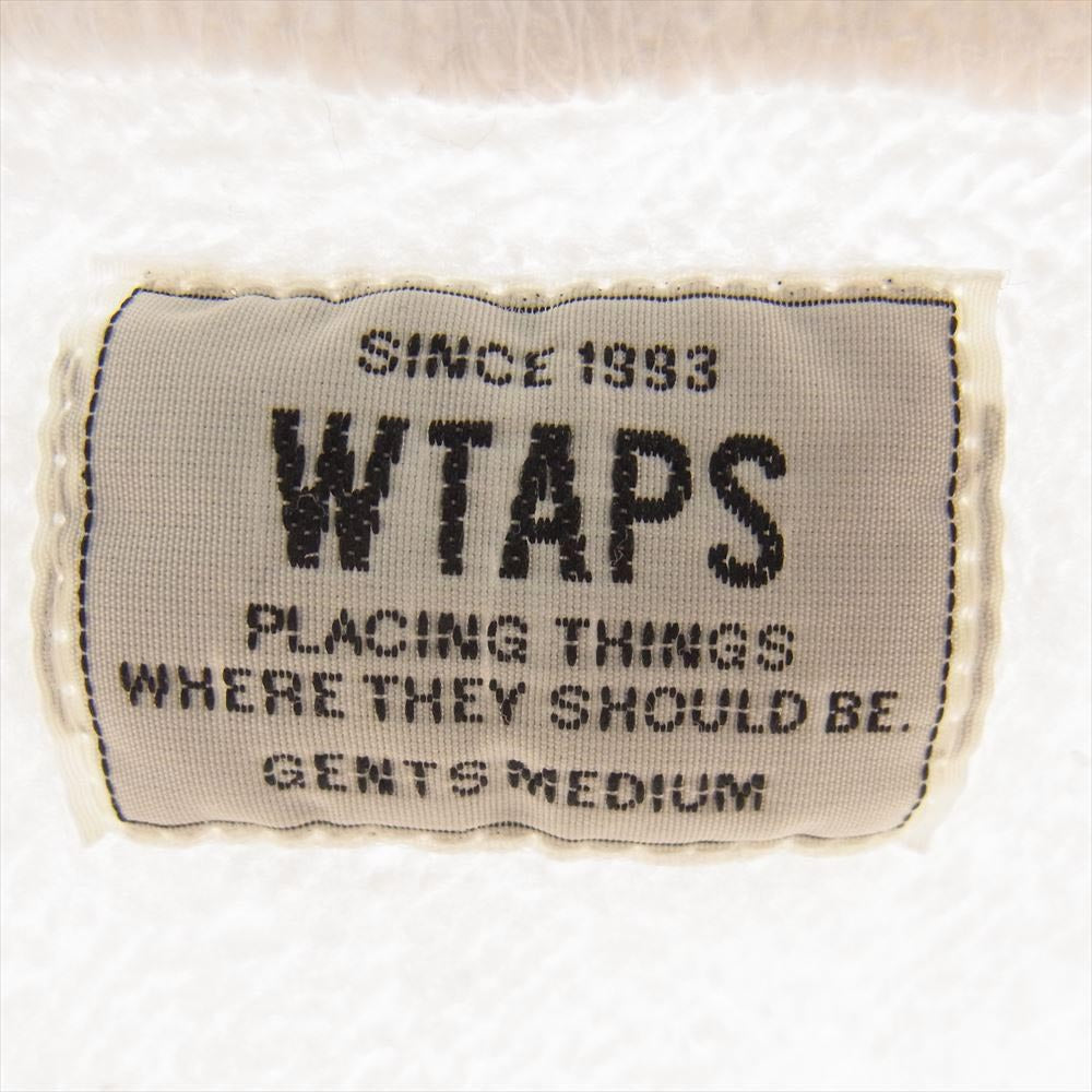 WTAPS ダブルタップス 16SS 161ATDT-CSM10 DESIGN HOODED 02 デザイン フーデッド プルダウン ロゴ パーカー フーディー ホワイト系 M【中古】
