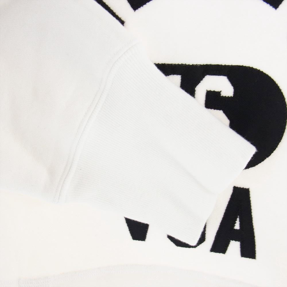 WTAPS ダブルタップス 16SS 161ATDT-CSM10 DESIGN HOODED 02 デザイン フーデッド プルダウン ロゴ パーカー フーディー ホワイト系 M【中古】
