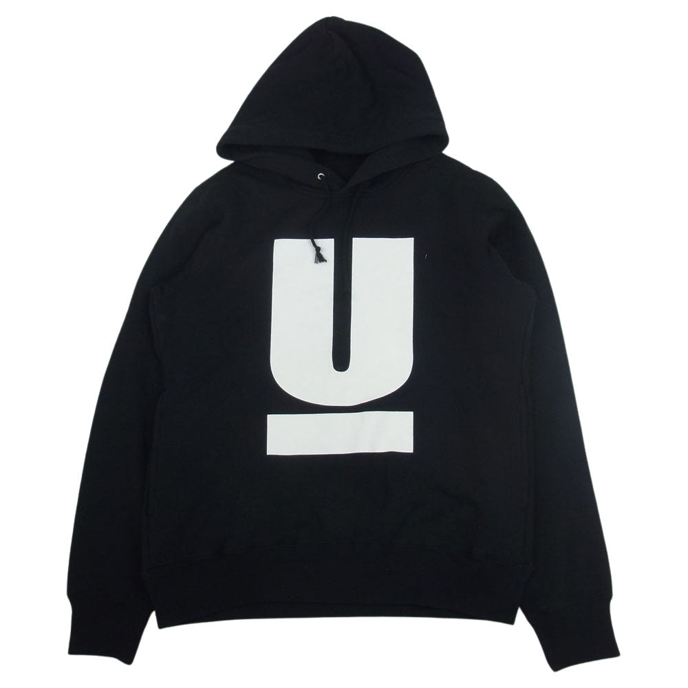 UNDERCOVER アンダーカバー UCA4892-01 Uロゴ プリント プルオーバー パーカー フーディー ブラック系 3【中古】