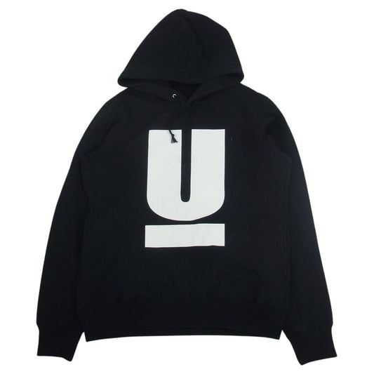 UNDERCOVER アンダーカバー UCA4892-01 Uロゴ プリント プルオーバー パーカー フーディー ブラック系 3【中古】