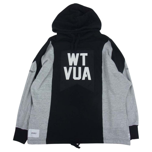 WTAPS ダブルタップス 19AW 192ATDT-CSM27 SBS SWEATSHIRT.COPO スウェット シャツ プルオーバー パーカー フーディー ブラック系 02【中古】