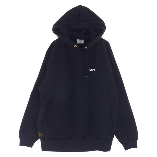 WTAPS ダブルタップス 16AW 162ATDT-CSM08S DESIGN HOODED 03 クロスボーン プルオーバー パーカー フーディー ロゴ ブラック系 M【中古】