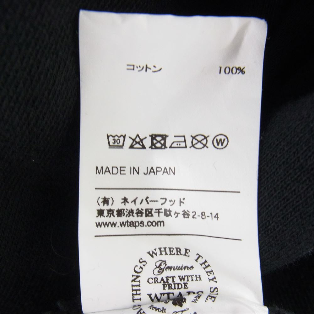 WTAPS ダブルタップス 16AW 162ATDT-CSM08S DESIGN HOODED 03 クロスボーン プルオーバー パーカー フーディー ロゴ ブラック系 M【中古】