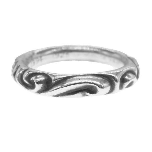 CHROME HEARTS クロムハーツ（原本無） SCRL BAND スクロールバンドリング シルバー系 25号【中古】