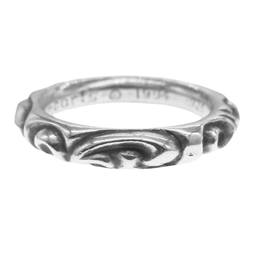 CHROME HEARTS クロムハーツ（原本無） SCRL BAND スクロールバンドリング シルバー系 25号【中古】