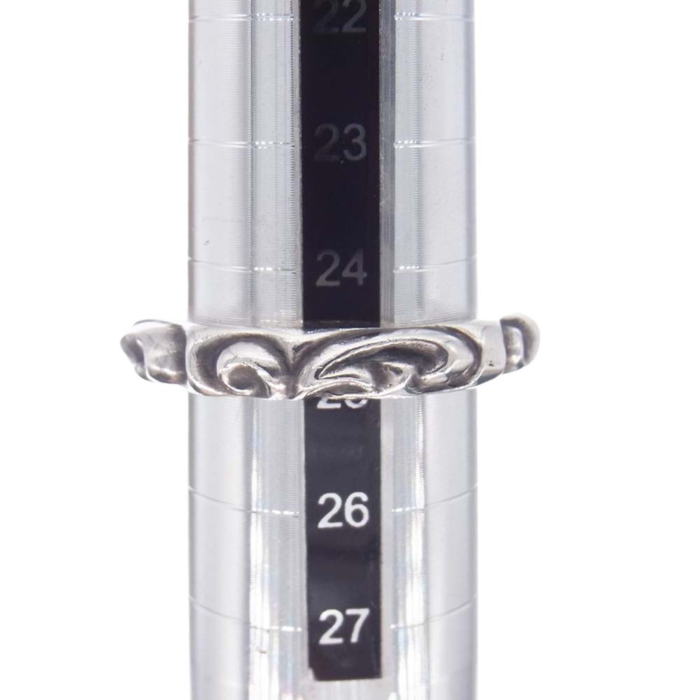 CHROME HEARTS クロムハーツ（原本無） SCRL BAND スクロールバンドリング シルバー系 25号【中古】