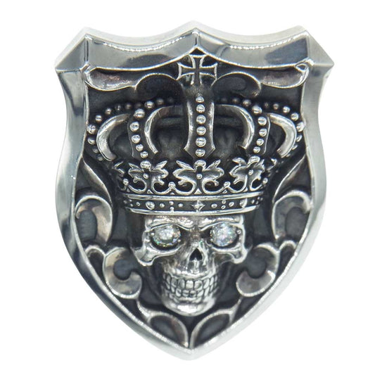 Justin Davis ジャスティンデイビス SPJ506 2 SPJ506 TEMPTATION クラウン スカル シールド ペンダントトップ シルバー系【中古】