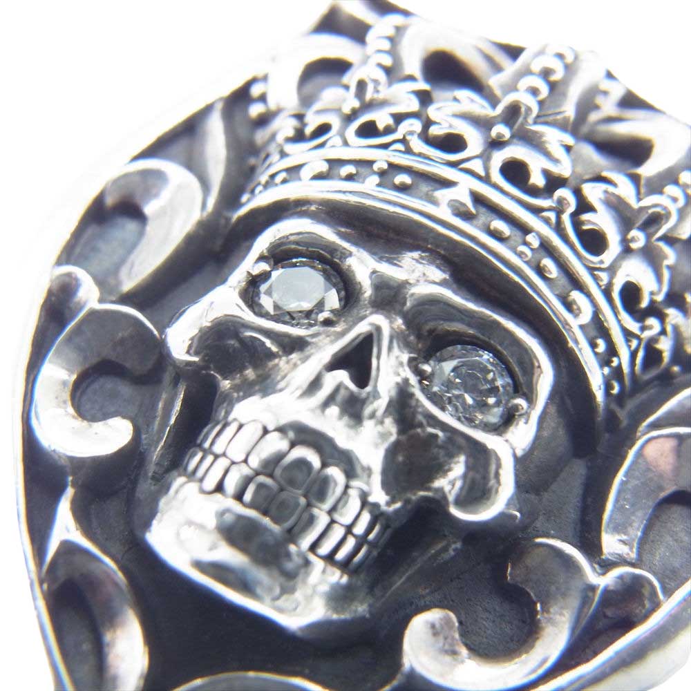 Justin Davis ジャスティンデイビス SPJ506 2 SPJ506 TEMPTATION クラウン スカル シールド ペンダントトップ シルバー系【中古】