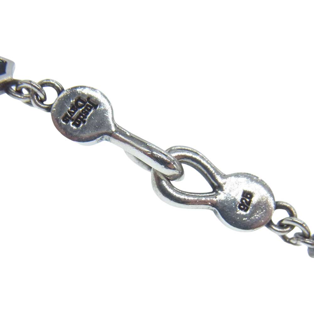 Justin Davis ジャスティンデイビス SNJ190 2 BLK 50 購入証明書付属 箱付属 CROWN SHIELD LINK  クラウン シールド リンク チェーン 50cm ネックレス シルバー系【中古】