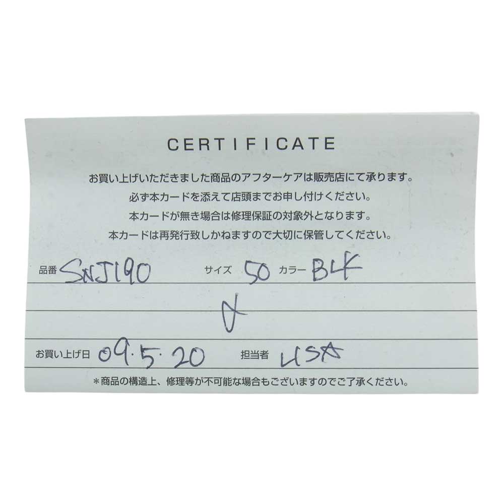 Justin Davis ジャスティンデイビス SNJ190 2 BLK 50 購入証明書付属 箱付属 CROWN SHIELD LINK  クラウン シールド リンク チェーン 50cm ネックレス シルバー系【中古】