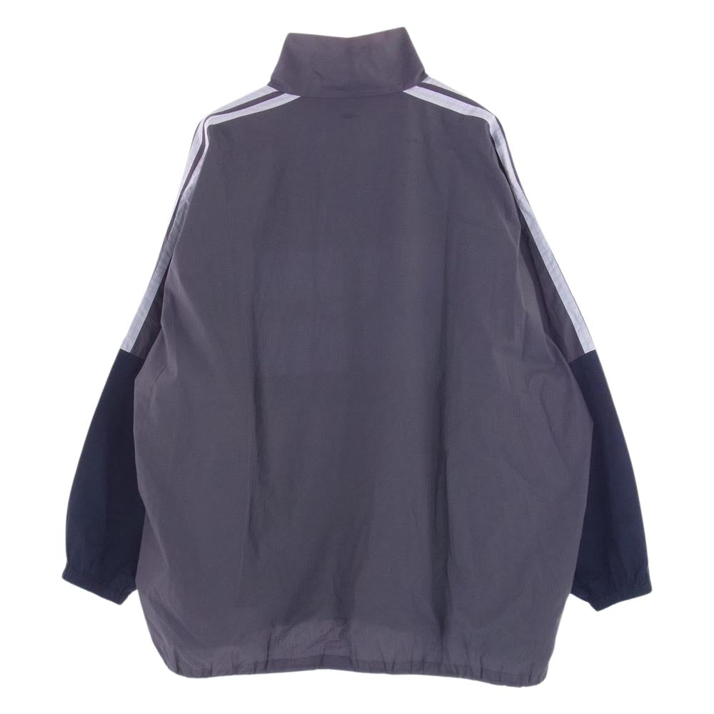 BALENCIAGA バレンシアガ 18SS 508901 TWB13 Poplin Shirt ロゴ プリント ポプリン シャツ ブルゾン トラック ジャケット マルチカラー系 39【中古】