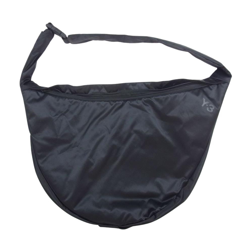 Y-3 Yohji Yamamoto ワイスリー ヨウジヤマモト A43010 SNEAKER BAG スニーカー ロゴ ナイロン ショルダー バッグ ブラック系【中古】