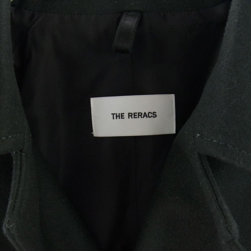 THE RERACS ザリラクス 21AW 21FW-RECT-291 Bal collar coat SUPER140 スーパー140 ウールメルトン バルカラーコート グリーン系 46【中古】