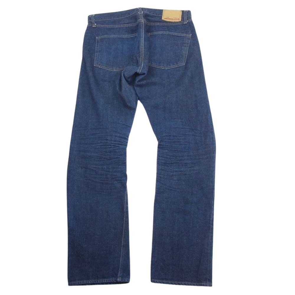 リゾルト 710 ボタンフライ 5ポケット デニム パンツ ジーンズ インディゴブルー系 34【中古】