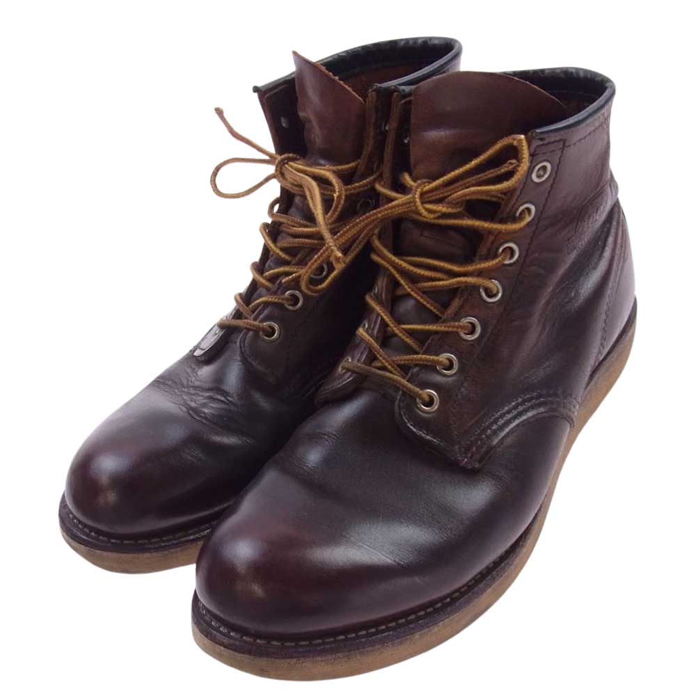 RED WING レッドウィング 8158 100周年モデル ホーウィン クロムエクセル アイリッシュセーター プレーン トゥ ブーツ ブラウン系 US9D【中古】