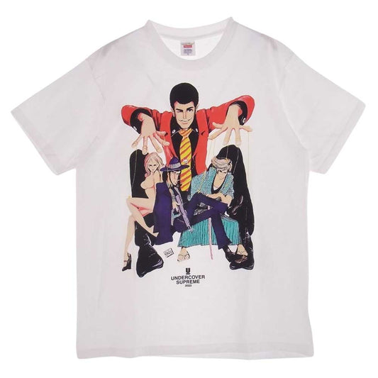 Supreme シュプリーム × UNDERCOVER 23SS Lupin tee アンダーカバー ルパン 半袖 Tシャツ  ホワイト系 M【中古】