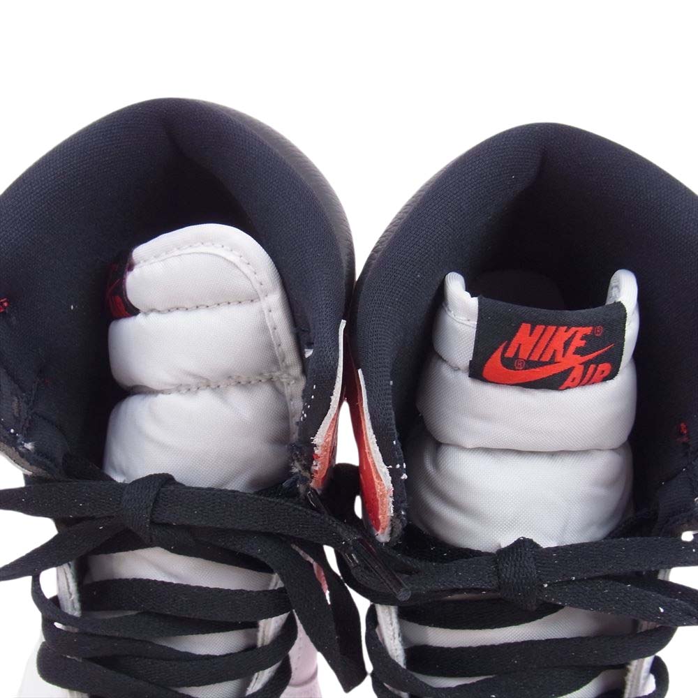 NIKE ナイキ 555088-161 AIR JORDAN 1 AJ1 RETRO HIGH OG HERITAGE エアジョーダン レトロ ヘリテージ ハイカット スニーカー レッド系 ホワイト系 ブラック系 27.０cm【美品】【中古】
