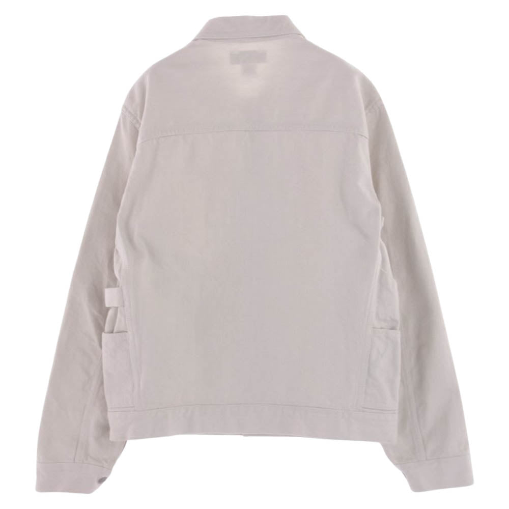 SASAFRAS ササフラス GARDENER JACKET ガーデナー デニム ジャケット ホワイト オフホワイト系 M【中古】