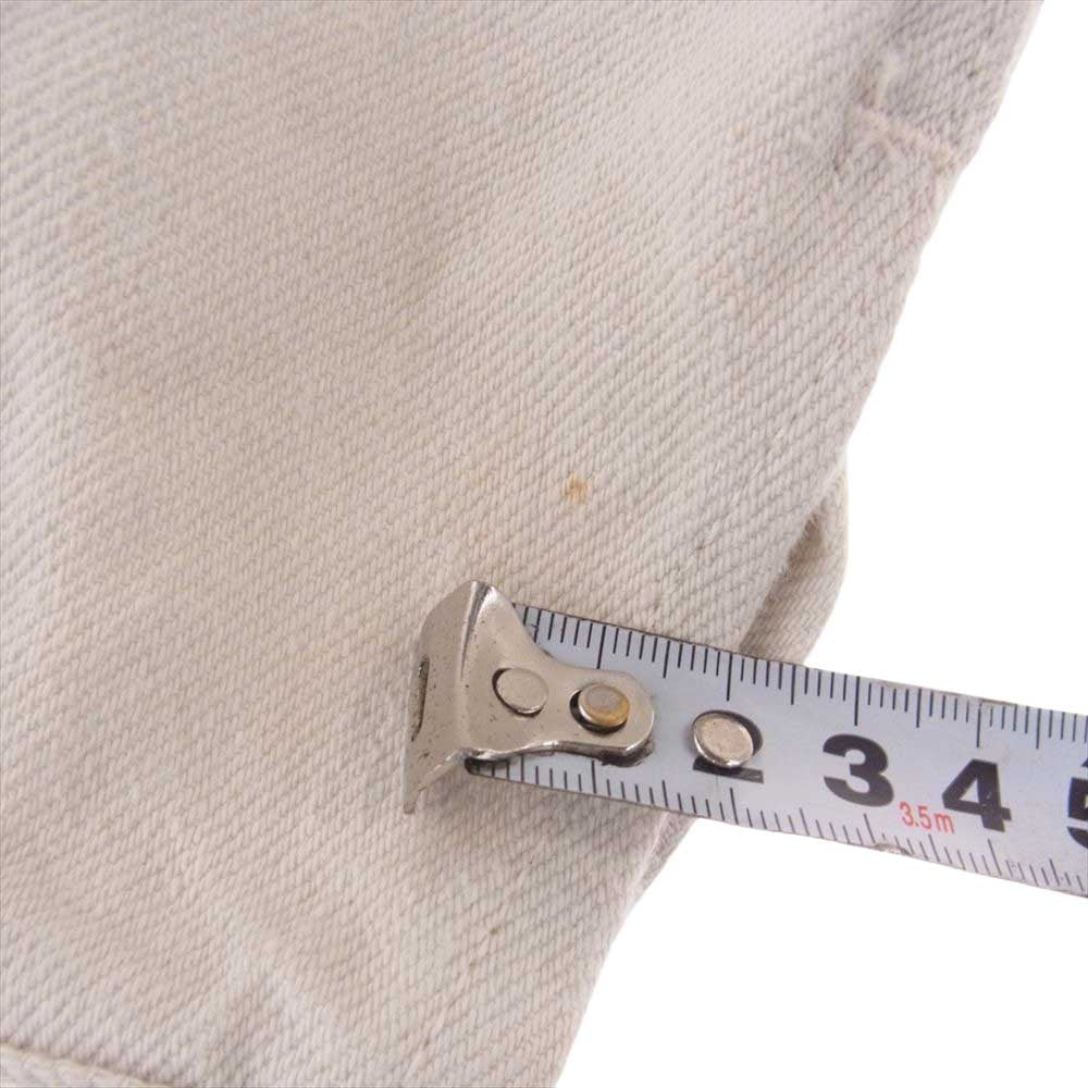 SASAFRAS ササフラス GARDENER JACKET ガーデナー デニム ジャケット ホワイト オフホワイト系 M【中古】