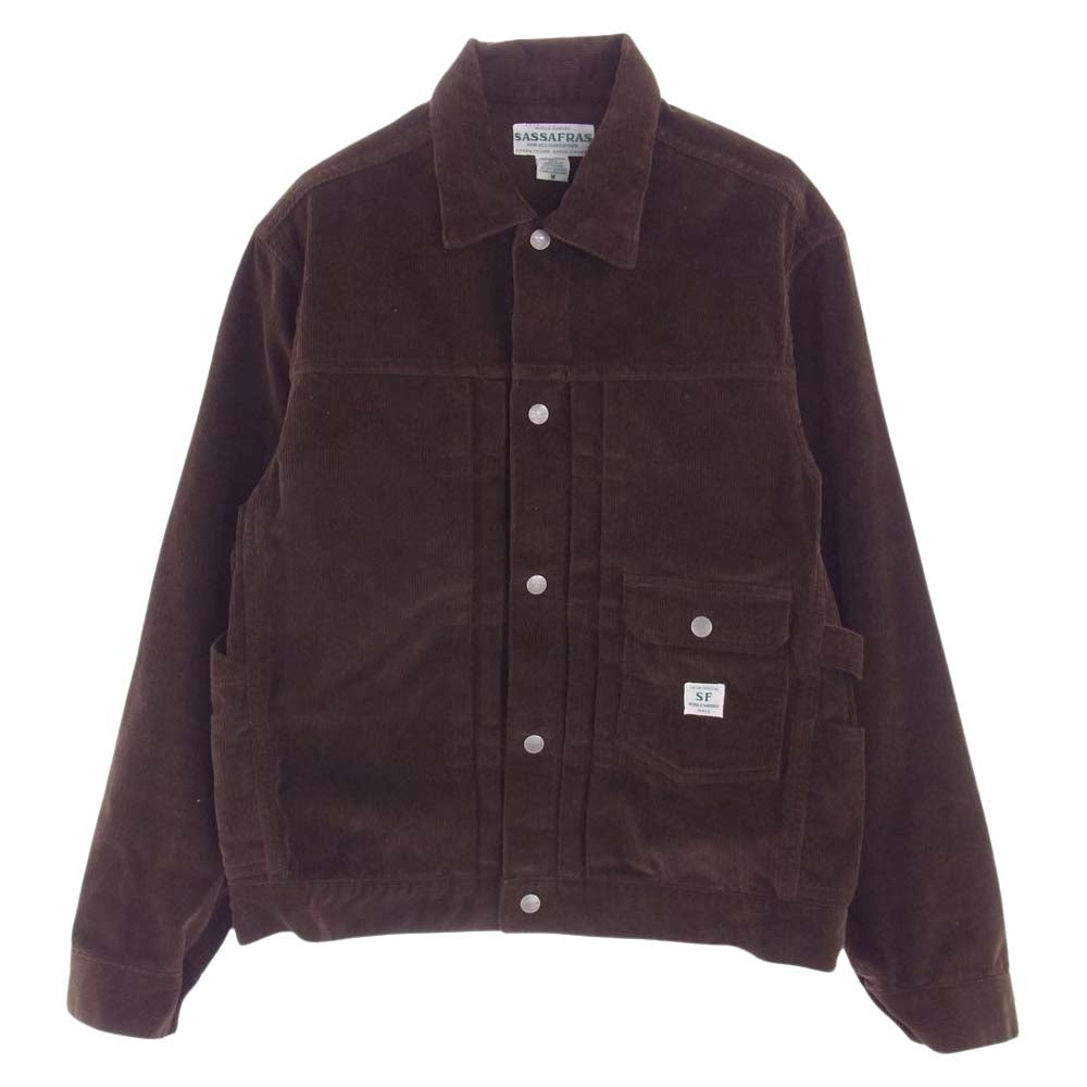 SASAFRAS ササフラス GARDENER JACKET ガーデナー コーデュロイ ジャケット ブラウン系 M【中古】