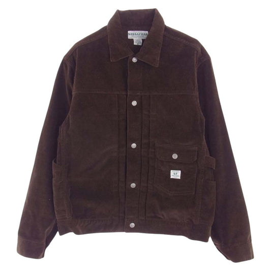 SASAFRAS ササフラス GARDENER JACKET ガーデナー コーデュロイ ジャケット ブラウン系 M【中古】