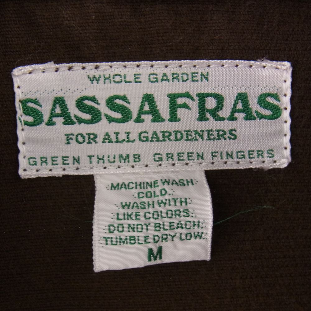 SASAFRAS ササフラス GARDENER JACKET ガーデナー コーデュロイ ジャケット ブラウン系 M【中古】
