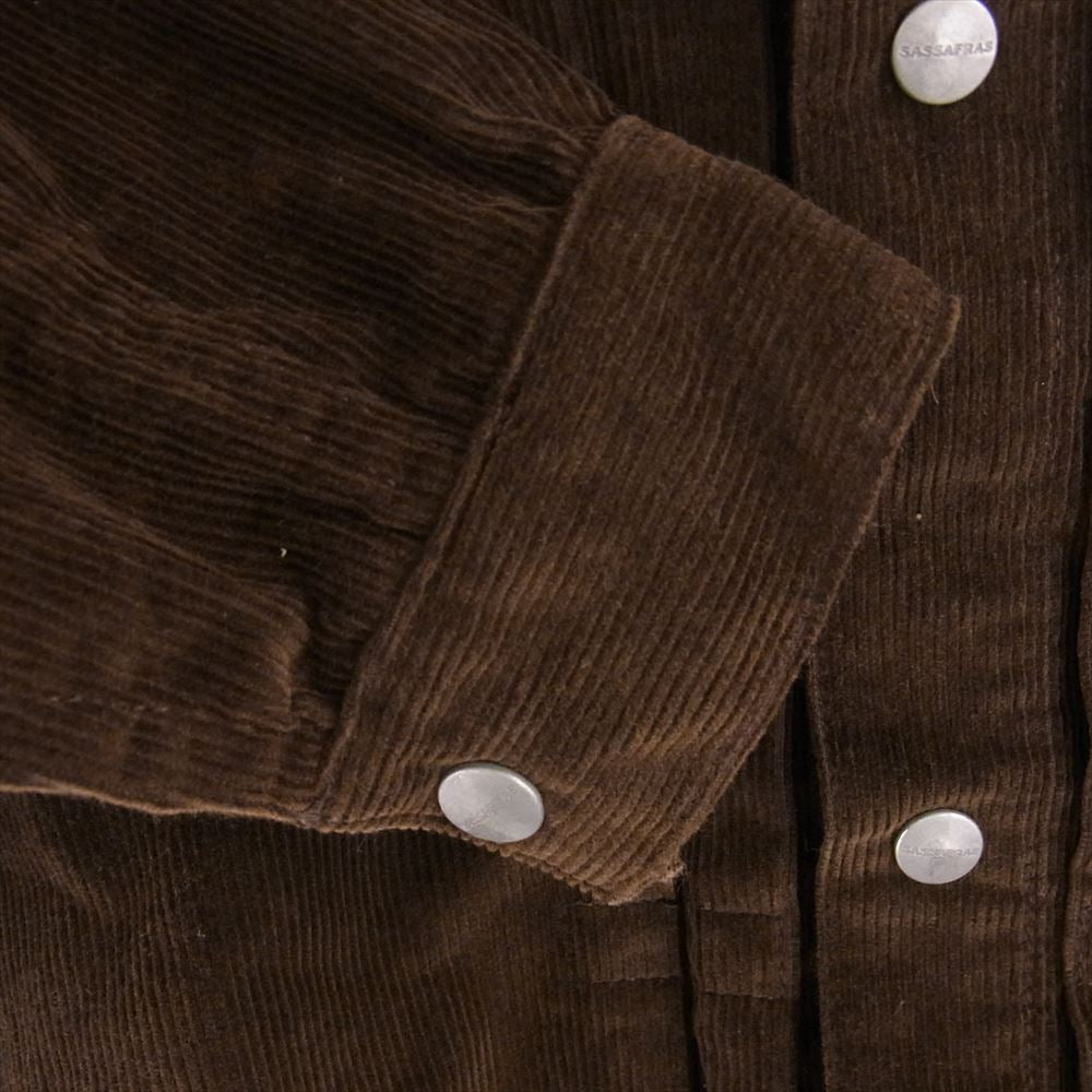 SASAFRAS ササフラス GARDENER JACKET ガーデナー コーデュロイ ジャケット ブラウン系 M【中古】