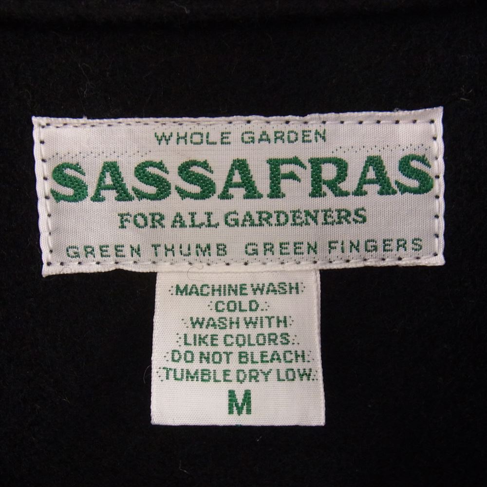 SASAFRAS ササフラス FLOWER HUNTER JACKET  ウールメルトン フラワー ハンター ジャケット ブラック系 M【中古】