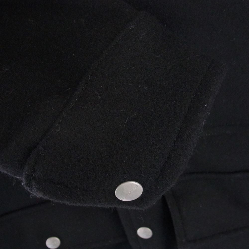 SASAFRAS ササフラス FLOWER HUNTER JACKET  ウールメルトン フラワー ハンター ジャケット ブラック系 M【中古】