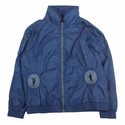 TENDERLOIN テンダーロイン 19AW NYLON JKT ナイロン ジャケット リブポケット ロゴ プリント ネイビー系 S【中古】