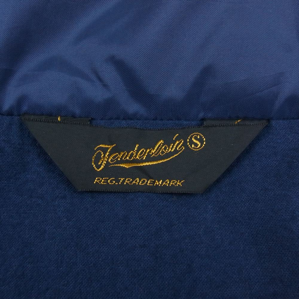 TENDERLOIN テンダーロイン 19AW NYLON JKT ナイロン ジャケット リブポケット ロゴ プリント ネイビー系 S【中古】
