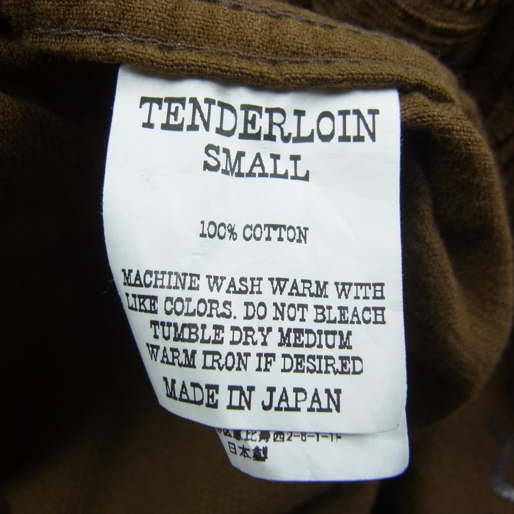 TENDERLOIN テンダーロイン 22SS CORDUROY JKT コーデュロイ ジャケット ブラウン系 S【中古】