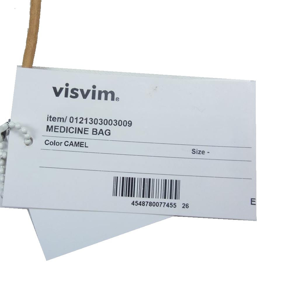 VISVIM ビズビム 20SS 0121303003009 MEDICINE BAG メディスン バッグ レザー ショルダー キャメル系【中古】