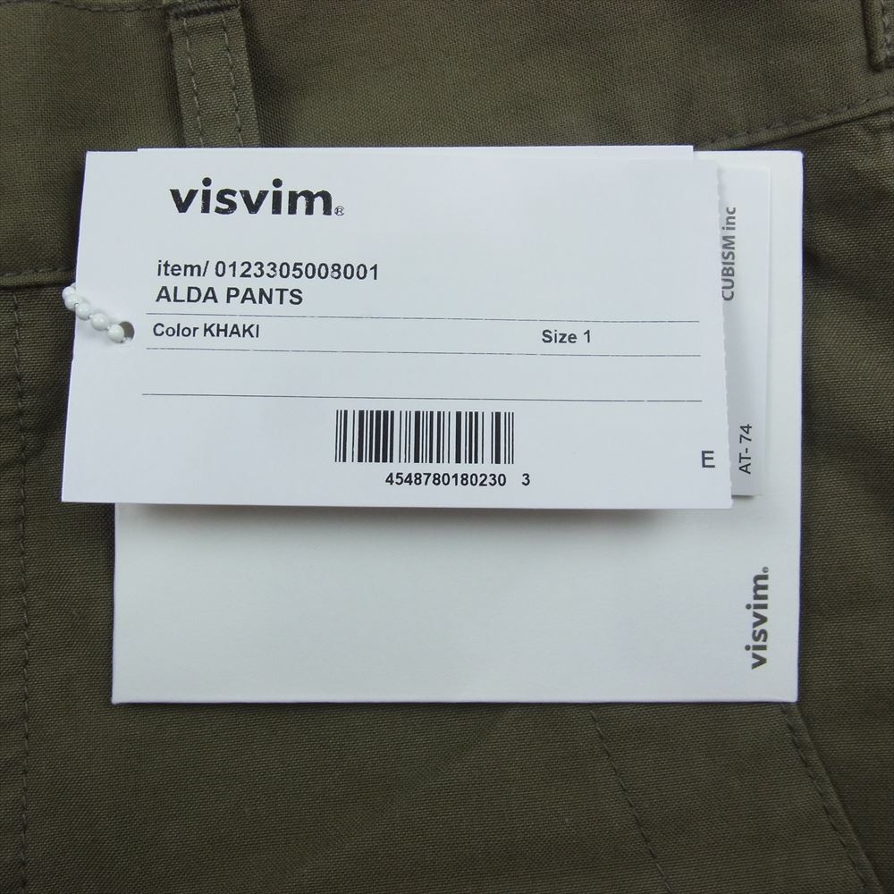 VISVIM ビズビム 22AW 0123305008001 ALDA PANTS KHAKI アルダ カーゴ パンツ カーキ カーキ系 1【中古】