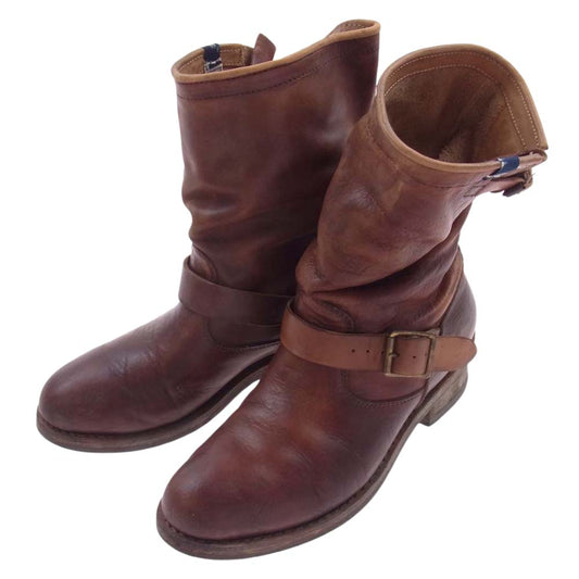 VISVIM ビズビム 22SS 221902002004  T.W.O.BOOTS BROWN エンジニア ブーツ 泥染め ブラウン系 US8(M8)【中古】