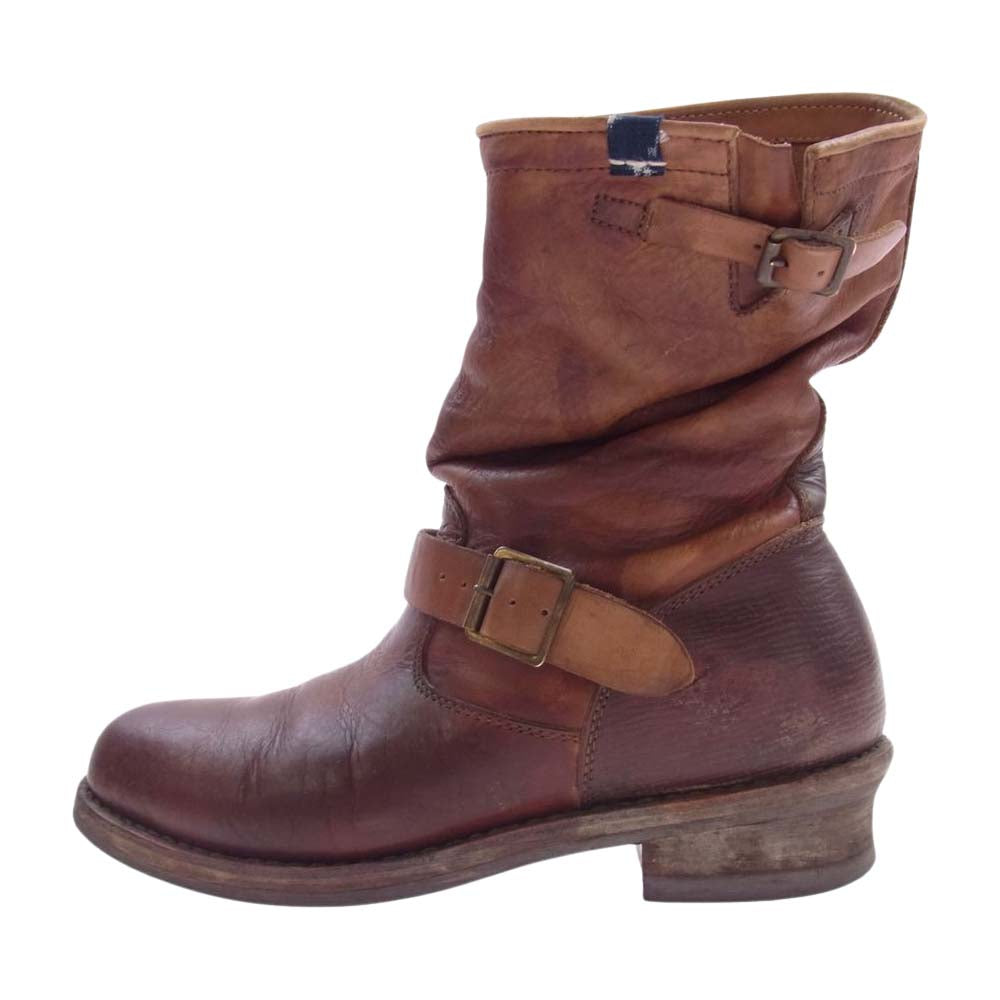 VISVIM ビズビム 22SS 221902002004  T.W.O.BOOTS BROWN エンジニア ブーツ 泥染め ブラウン系 US8(M8)【中古】