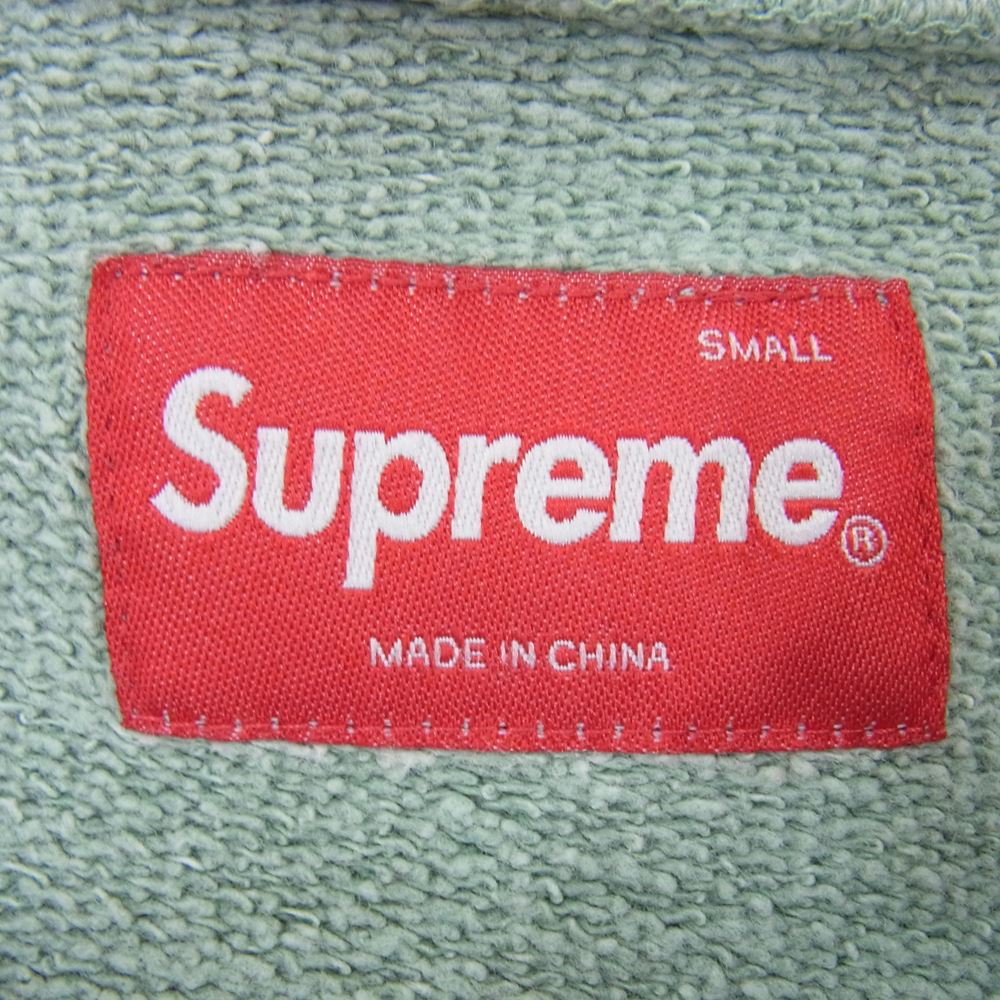 Supreme シュプリーム 17SS Overdyed Crewneck オーバーダイ 後染め クルーネック スウェット トレーナー ライトグリーン系 S【中古】