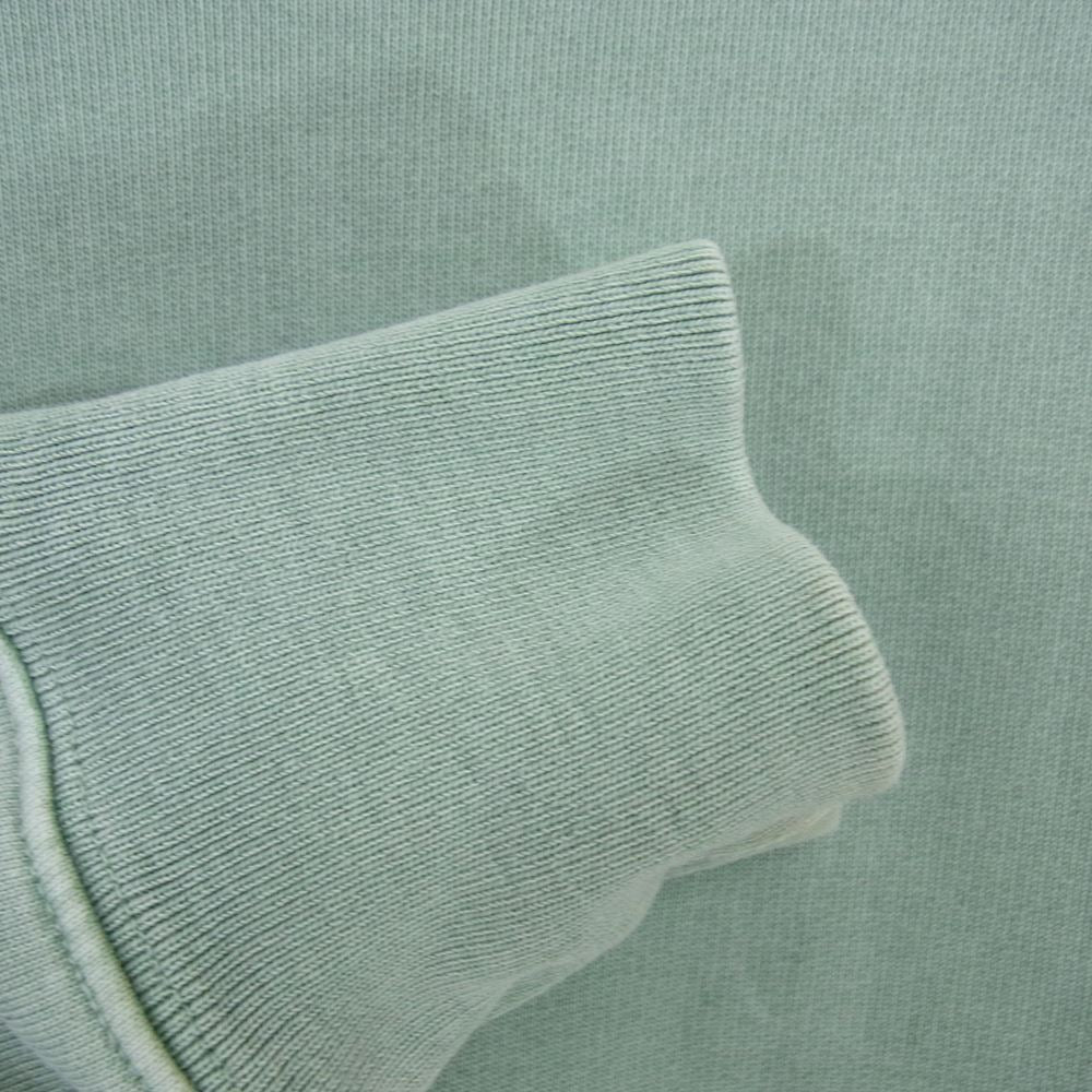 Supreme シュプリーム 17SS Overdyed Crewneck オーバーダイ 後染め クルーネック スウェット トレーナー ライトグリーン系 S【中古】