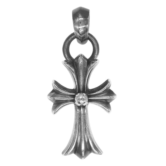 CHROME HEARTS クロムハーツ（原本無） CH CRS SML W BALE スモール CH クロスベイル Wベイル ネックレス トップ シルバー系【中古】