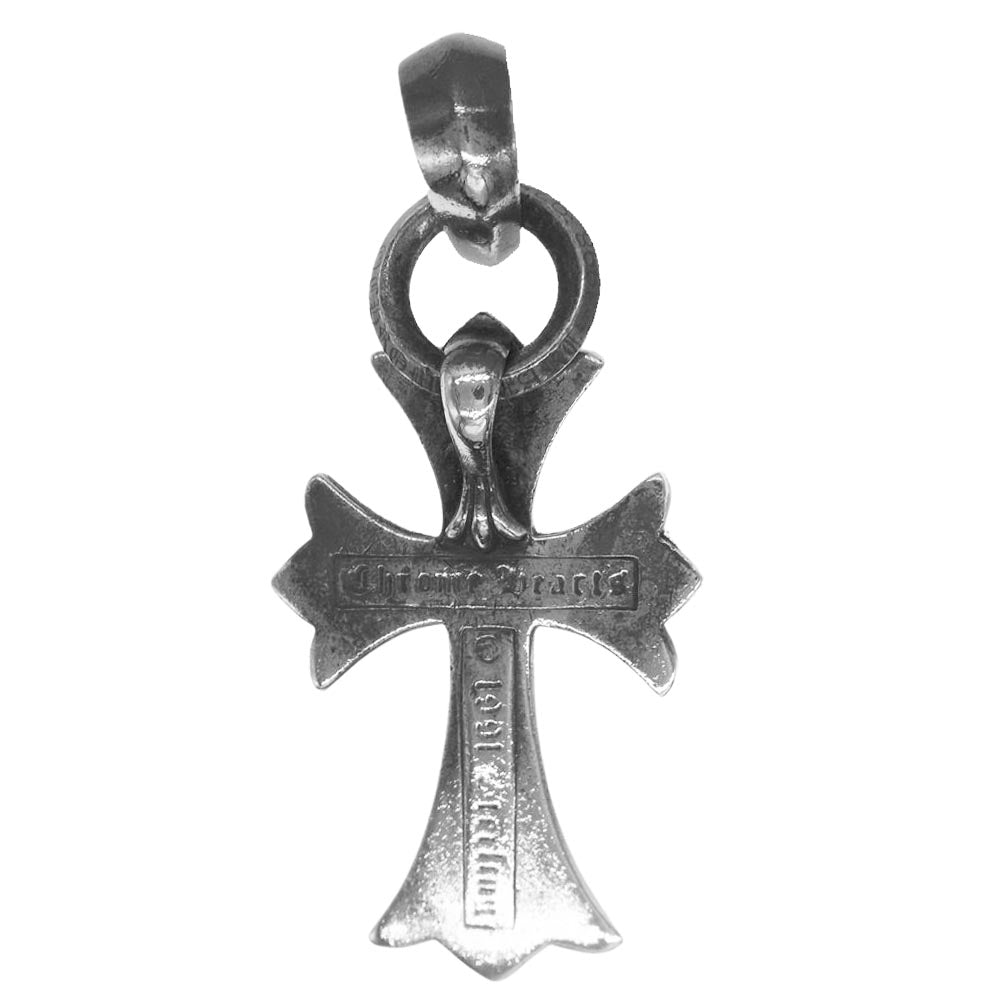 CHROME HEARTS クロムハーツ（原本無） CH CRS SML W BALE スモール CH クロスベイル Wベイル ネックレス トップ シルバー系【中古】