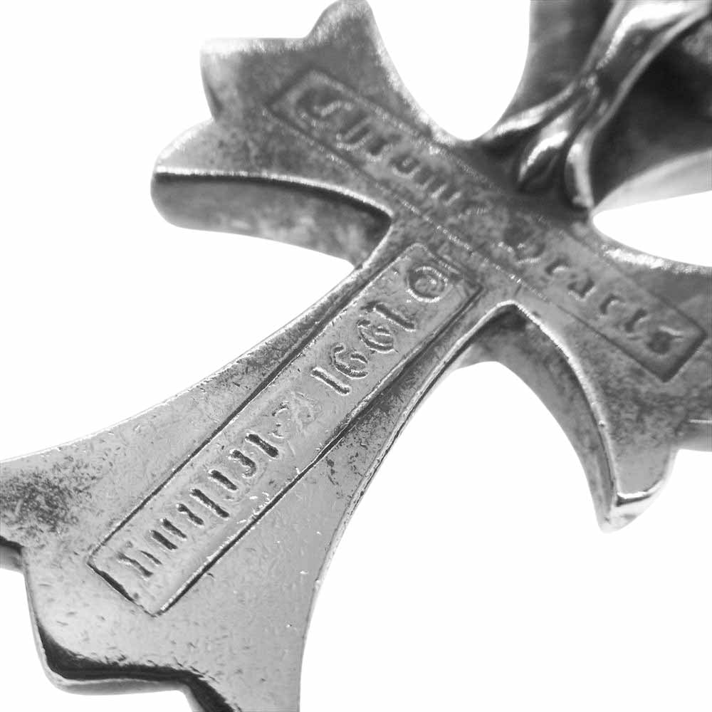 CHROME HEARTS クロムハーツ（原本無） CH CRS SML W BALE スモール CH クロスベイル Wベイル ネックレス トップ シルバー系【中古】