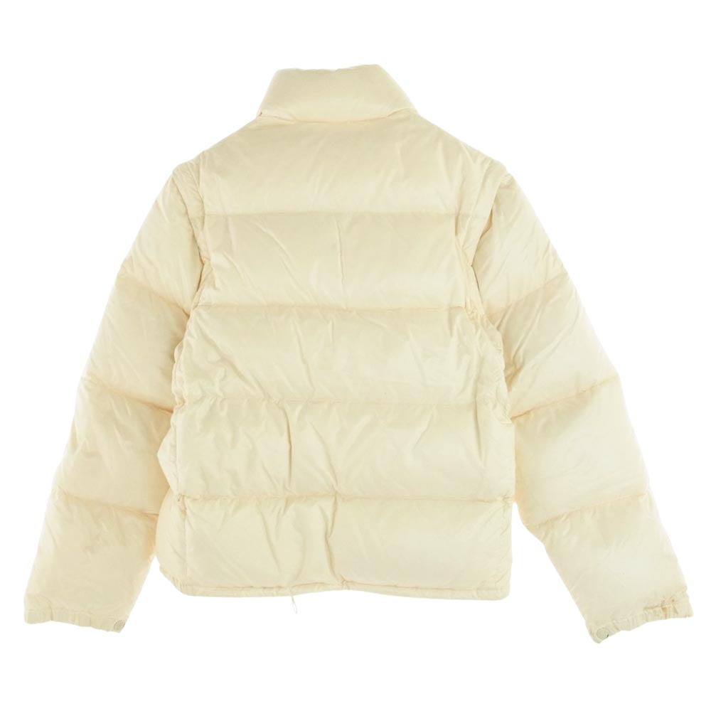 MONCLER モンクレール 220-091-41306-50 VERONE 2WAY ダウンジャケット 茶タグ ジップアップ ナイロン ダウンベスト ダウンジャケット オフホワイト系 1【中古】