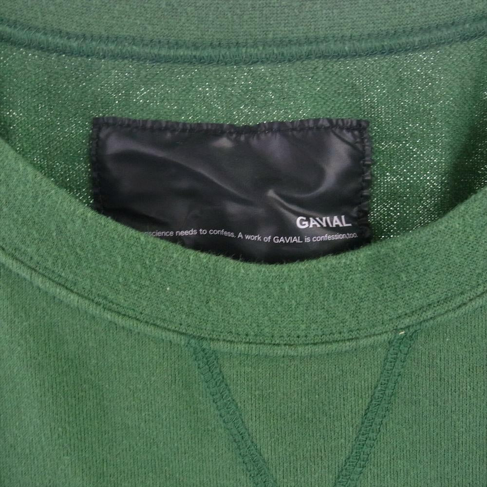 GAVIAL ガヴィル レオパード プリント 半袖 スウェット グリーン系 M【中古】