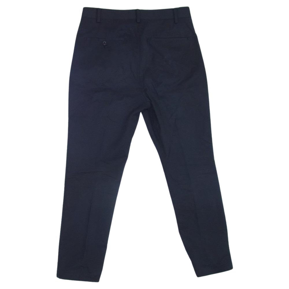WACKO MARIA ワコマリア Ermenegildo Zegna PLEATED TROUSERS エルメネジルド ゼニア 1タック スラックス パンツ ブラック系 S【中古】
