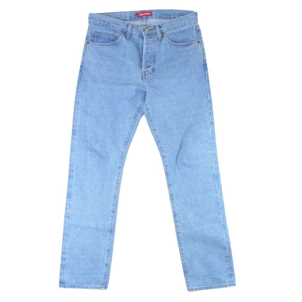 Supreme シュプリーム 23AW Stone Washed Slim Selvedge Jean ストーン ウォッシュド スリム セルビッジ ジーンズ デニム パンツ インディゴブルー系 30【極上美品】【中古】